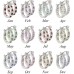 E127BS Full Hoop Birthstone Earrings With Swarovski Crystal102992-December